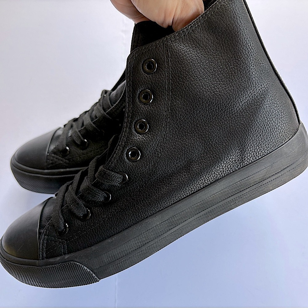 Canvas high top sneakers